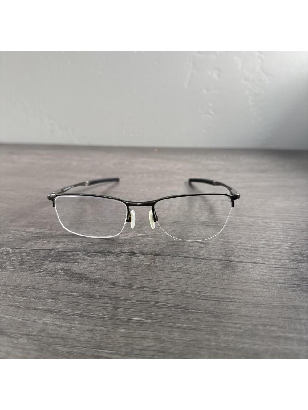 Oakley Barrelhouse 0.5 OX3174-0253 Pewter Metal Half Rim Eyeglasses FRAMES ONLY